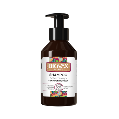 BIOVAX Botanic Oczyszczający szampon octowy 200 ml